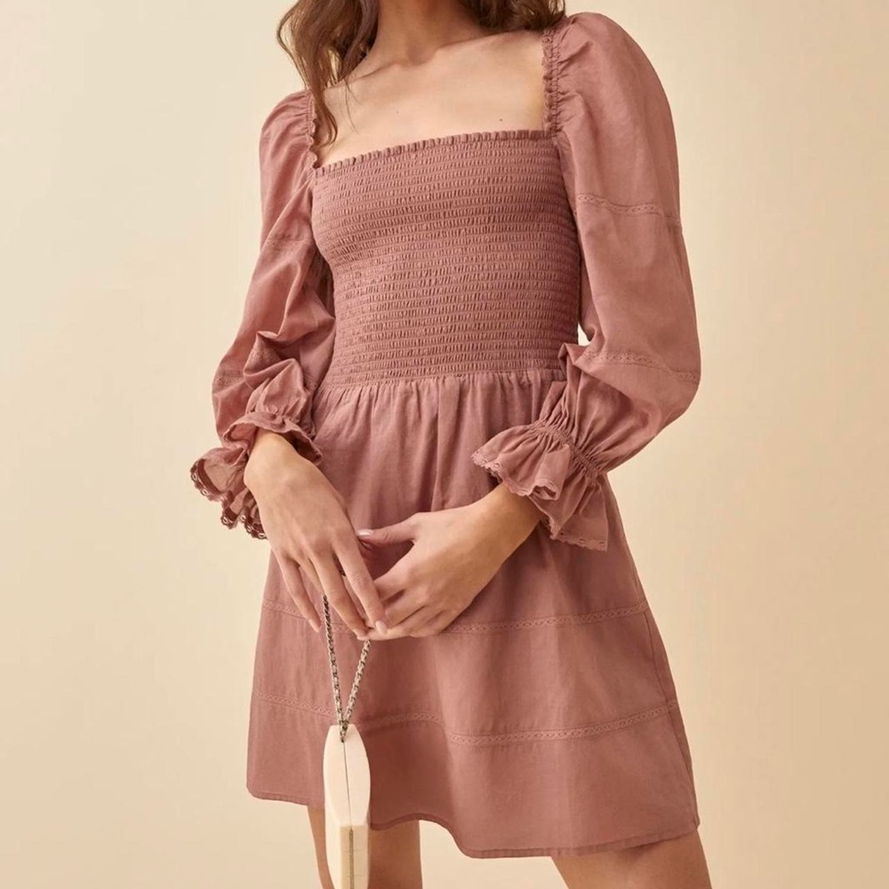 NWT Reformation Dunes Dress in Praline